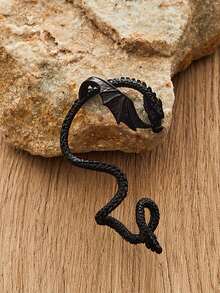 Örhängen i bohemisk stil med pterosaurieform, tillbehör till älvkostymer, cosplay-rekvisita, gotiska retroörhängen, lämpliga för fester, maskerader och vardagskläder, födelsedags- och festpresenter - Multifärgad - Visa 12