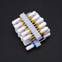 10pcs Ceramic Nail Drill Bits Set Milling Cutter For Electric Manicure Bit Flame Corn Files Pedicure Machine Polish Accessories - 彩色 - 查看 3