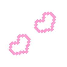 Pixel Heart Shaped Car Tail Light Sticker, Universal Tail Light & Headlight Decal, Car Exterior Decoration Sticker