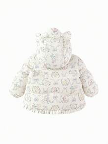 Balabala Chaqueta de plumas para bebé BalaOne 2025 de invierno, abrigo grueso y cálido para niñas - Tono blanco - Ver 2