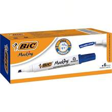 , Marking, Marcador de pizarrón, Colores Negro y Rojo, Ancho de línea 3.0 y 5.9mm, White Board Dura Hasta 4 días destapado 2 piezas - AZUL - Ver 12