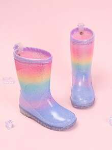 Children's Waterproof Anti- Rain Boots, All Season - Blue - View 5