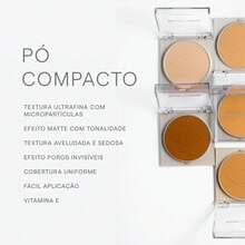 Boca Rosa Compact Powder With Ultra-Fine Matte Color, Light, Natural Finish - BR07 - Xem 5