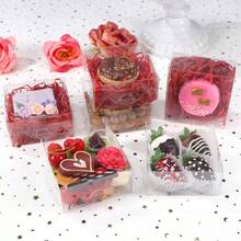 50PCS 3X3X1 Inch Boxes Cookies, Soap, Chocolate Truffles, Donuts, Macarons, Chocolate - Covered Cherries, Bakery Items, Brownies - 100 + 4x4x2 英寸 - 查看 3
