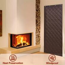 1 pezzo Tenda isolante termica per porta, copertura per veranda invernale, antivento e calda, protezione dal freddo e dal calore, in tessuto Oxford, fibra di cotone spessa, tappeto divisorio per porta singola, adatto per inverno freddo, soggiorno, garage, camera da letto, grigio, marrone, 90*210CM, 100*210CM