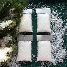 1包闪亮人造雪 - 经典塑料假雪，适用于圣诞装饰、DIY手工艺品、冬季村庄场景和派对布置 - 营造节日氛围主题派对、雪花装饰、冬季场景创作、蓬松质感圣诞树装饰、圣诞家居装饰、圣诞礼物、圣诞装饰品 - 彩色 - 查看 11