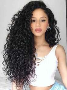 180 Density 13x4 HD Transparent Deep Wave Lace Front Wigs Human Hair Pre Plucked Bye Bye Knots Brazilian Remy Lace Frontal Wigs For Women Deep Curly Glueless Wigs Human Hair With Baby Hair - Natural Black - 查看 8