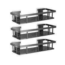 1PC/2pcs/3pcs/4pcs Bathroom And Toilet Hole-Free Plastic Storage Racks, Wall-Mounted Bathroom, Toilet, Washbasin, Kitchen Storage Racks - Multicolor - View 11