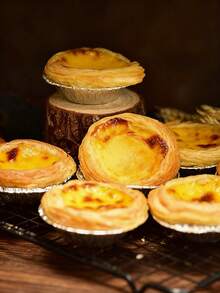 50Pcs Disposable Tin Foil Heart-Shaped Egg Tart Stands - 7.4*2cm Mini Heart Egg Tart Molds, Thickened Smooth Tin Foil Tart Trays, Oven- Non-Stick Baking Molds, Perfect For Pies/Milk Omelets/Puddings/Cupcakes/Small Desserts, Essential Baking Supplies For Home Kitchen & Party ﻿ - Silver Heart - View 4