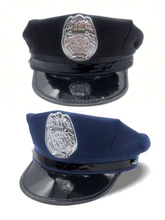 Unisex Police Officer Hat, Guard Hat, Role-Playing Hat, Cosplay, Suitable For Holiday Parties, Paired With Sexy Uniforms And Erotic Costumes