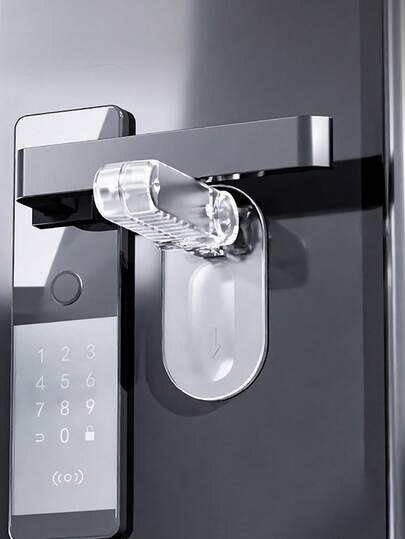 1pc Universal Door Pole Lock Safety Lock Anti Rotation Professional Door Glue Safety Lock Multifunctional Pet Anti Opening Buckle, No Need For Electricity Or Drilling, Easy To Install