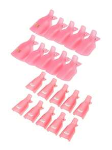 10 piezas/5 piezas Cortaúñas reutilizables para quitar acrílico, esmalte de gel, gel UV, Shellac y otras decoraciones de uñas - Clips quitaesmalte, herramientas de manicura