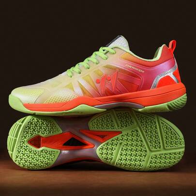 Tênis de badminton, tênis para quadra coberta, solado sem costura, sola de borracha, leve, tênis de vôlei, tênis de squash, para homens e mulheres, calçados de badminton, malha respirável, suporte lateral, calçados esportivos estáveis e com absorção de impacto, calçados esportivos para quadra coberta, calçados de handebol, tênis de mesa, ajuste amplo, treinamento de badminton, esportes, tênis, calçados fitness