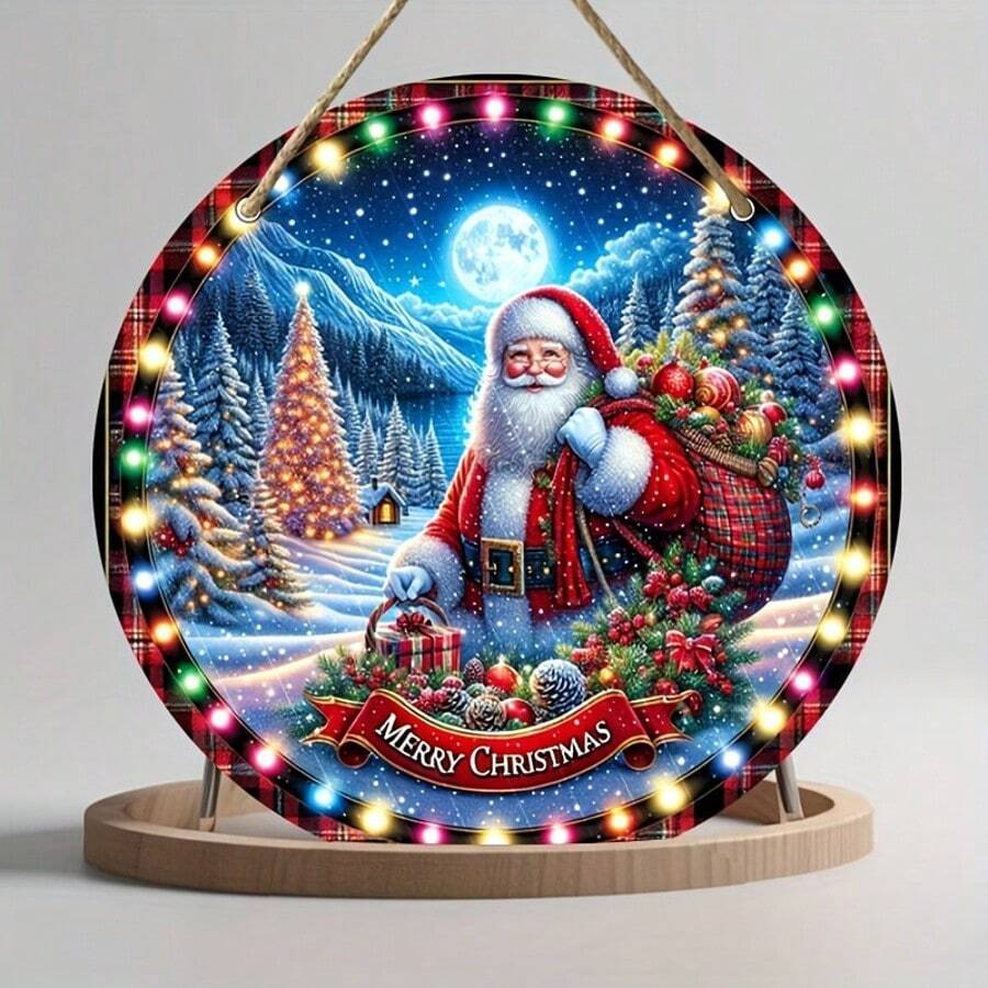 Runner natalizio - con Babbo Natale, da 150x40 cm