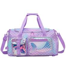 Girls' Travel Bag, Overnight Bag, Handbag, Sleepover Bag, Dance/Gym Bag With Shoe Compartment - Travel Bag Single Bag - View 15