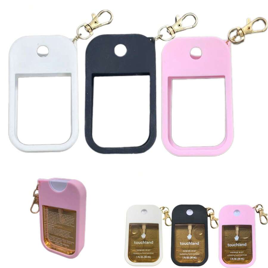 Silicone Cover For 1oz/30ml Hand Sanitizer, Apple Perfume Bottle Protective Case - Multicolor - View 1