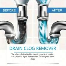 1/2 cajas de 12 tabletas cada una para desatascar desagües de cocina y baño - Descompone la grasa, el cabello y los restos de comida - Para ayudar a despejar los desagües obstruidos