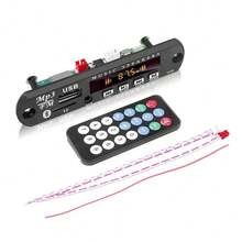 Módulo De Placa Decodificadora Bluetooth 5.0, Reproductor MP3 Manos Libres Inalámbrico Con Control Remoto - Negro - Ver 5