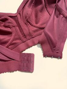 3pcs Floral Print Casual - Comfortable Minimalist Casual - Athletic Casual - Regular Casual Knit Fabric Banded Plus Size Bras For Women - Multicolor - View 10