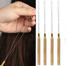 Agulha Peixinho Para Aplicação Microlink em Mega Hair - Caramelo - Visão 6