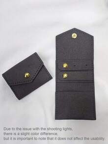 1pc Mini Travel Jewelry Storage Roll Bag, 1.4mm Ultra-Fine Fiber Foldable Compact Jewelry Organizer Pouch, Suitable For Daily Use And Travel, Perfect For Earrings, Rings, Necklaces, Bracelets