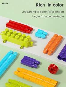 202/289/856 piezas Juego de bloques de construcción, Bloques de bala DIY, Juego de mesa de bloques de construcción, Rompecabezas de ensamblaje, Juguetes educativos, Para niños y niñas de 3+ años - Multicolor - Ver 4