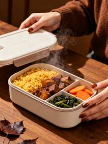 Personalized Customized Name Lunch Box (Free Fork, Spoon), Adult Or Child Boy And Girl Containers, 3 Compartments, Lunch Food Container With Cutlery, Sauce Jar, Pancake Liner, Microwave And Dishwasher , Lunch Box To Avoid Confusion Christmas Gift Easy To Clean Exquisite,High-Quality Custom,Personalized,Unique Ideal Gifts For Her Her,Boyfriend,Girlfriend,Dad,Mom,Family,Friends,Son,Daughter,School Students,Workers,Kids School,Home,Office - Multicolor - View 6