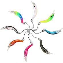 Seuelos De Pesca Luya - Cebos Duros De Peces Falsos Hundidos En 3D con Ganchos De Acero Inoxidable Y Tratamiento Anticorrosin para La Pesca De Depredadores Y La Pesca En Tierra - Como se muestra en la imagen - Ver 10