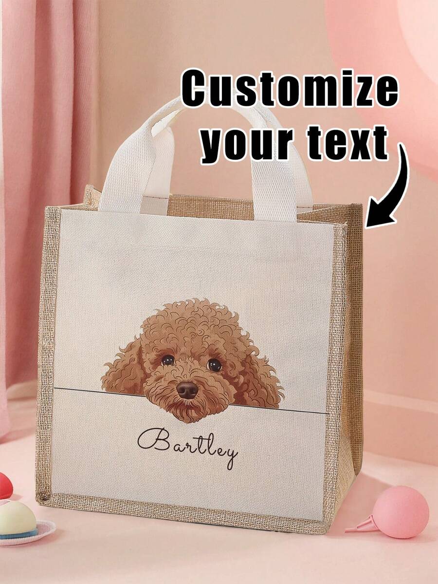 1pc Customized Mini Handbag With Horse Design, Can Be Customized According To Your Unique Design, Suitable For Children And Teenagers, Print Your Own Name Or Print Your Sister And Classmates' Names As Gifts