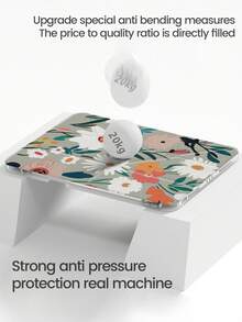 The Beautiful And Cute Cartoon Flower, Grass And Fallen Leaf Double-Sided Painted Acrylic Transparent Crystal Back Cover Is Shockproof And Suitable For IPad 7th Generation, 8th Generation (10.2 Inches) And 10th Generation. It Has A Built-In Pen Slot And Supports Sleep And Wake-Up Functions/Multiple Folding Stand Methods. These Are Halloween Gifts And New Year Gifts