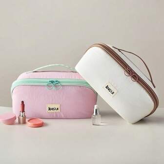 Fashionable Portable Toiletry Bag, Pillow Makeup Bag, Large Capacity High-End Portable Travel Makeup Bag, Suitable For Travel/Business Trip/Daily Storage