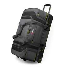 30 Inch Rolling Duffle Bag With Telescopic Handle, Wheeled Duffel Bag With Drop-Bottom,With 2 Layers Of Space Multiple Interior & Exterior Pockets,Extra Large Luggage Bags For Travel - 綠色 - 查看 8