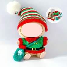 (仅衣服) Labobo 圣诞连体衣 可穿 17cm 第一代/第二代 Labobo 娃娃衣服 - 彩色 - 查看 11