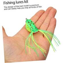 Set De Cebo De Luya Seuelos De Pesca Bajo Manivela Agua Dulce Equipo De Cebo De Pesca para Juego De Seuelos De Pesca Vistoso Kits De Pesca Juegos De Seuelos El Plastico - 3 - Ver 3