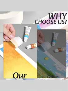 20米低粘性遮蔽胶带，艺术家胶带，白色艺术胶带，可移除纸条，适用于绘制艺术水彩画布框架，非常适合家庭、学校用品、DIY 艺术、办公室、工艺品、标签、绘画墙面