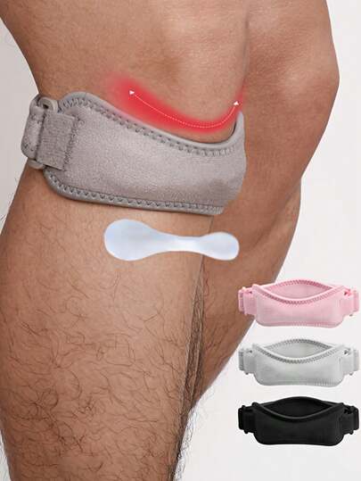 2pcs Knee Support Brace,Support Strap Or Men &Women Knee Sleeve,Patella Knee Support Strap,Adjustable Patellar Tendon Stabilizer Band,With Shock Absorption, Compression, Breathability And Adjustable Knee Protection,Basketball, Running, Hiking, Volleyball, Tennis, Squats Gym Accessories Knee Support