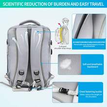 45x30x20cm Large Capacity Multi-Function Travel Backpack, Airline Approved Size, Fits Laptop, Outdoor Travel Cabin Backpack Travel Bag Luggage Bag For Travel For Business For Vacation Holiday Portable Multifunction Travel Duffel Bag Unisex Weekender Bags