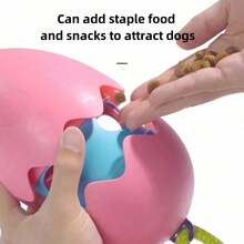 1 Peça Brinquedo para Cachorro para Triturar e Limpar os Dentes, Autossuficiente, Resistente à Mordida para Garantir a Limpeza dos Dentes, Bola de Forrageamento, Brinquedo Interativo de Cabo de Guerra, Bola Voadora, Combinação de Brinquedo de Corda de Algodão, Alimentação Antimorso e Resistente ao Desgaste, Suprimentos de Brinquedos para Animais de Estimação