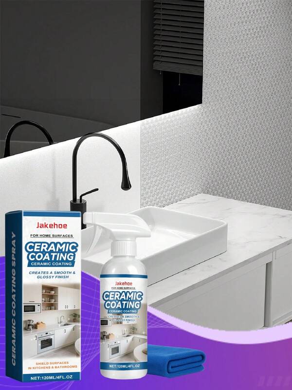 Juego de spray de revestimiento cerámico - Limpiador de azulejos y baño, Renovador y Protector de Revestimiento