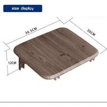 Folding Wall Mounted Shoe Changing Stool, Shoe Wearing Stool Entering Door Stool, High-End Entrance Hall Entrance Foyer Chair, Invisible Household Folding Stool, Bathroom Folding Stool (Grey)