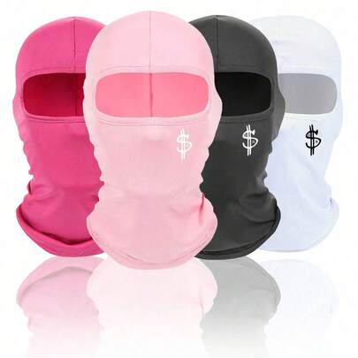 1/2 件男女通用拉法帽滑雪面罩，适合骑行、滑雪、户外活动，适合日常使用、旅行、徒步旅行、滑雪