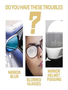 Spray antivaho para cristales de automóvil, agente antivaho para lentes, ventanas y parabrisas, spray descontaminante y repelente de lluvia, revestimiento de vidrio con agente antivaho de larga duración para desempañar el parabrisas delantero