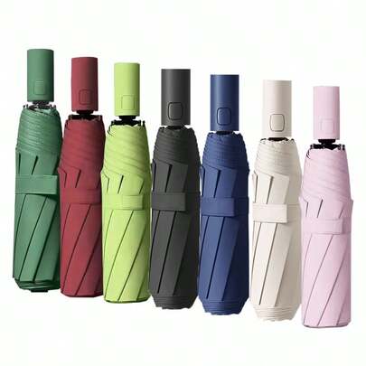 1 pieza/16 varillas Paraguas automático súper grande a prueba de viento - , portátil y plegable impermeable para negocios, adecuado para días lluviosos o soleados - ideal para actividades al aire libre y uso diario