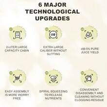 SOKANY 4000W 多功能离心式榨汁机。配备 3 英寸宽进料槽。800W 功率，两档速度设置，304 不锈钢材质。适用于家庭和餐厅榨汁，可分离各种水果和蔬菜的果渣。厨房必备电器。 - 日規A型插(100V) - 查看 2