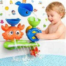 儿童、浴室玩具、婴儿、浴缸、淋浴喷头、水上玩具、安全材料、螃蟹形状、颜色随机