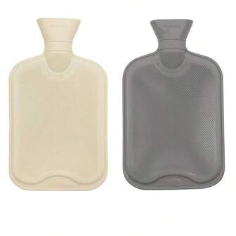 1pc 2L Rubber Hot Water Bottle, Filled With Hot Water, Suitable For Heating And Cooling Hands And Feet, Great For Menstrual Cramps, Neck And Shoulder Pain Relief, Can Be Used As A Christmas Gift