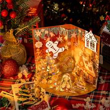 Pachet Creatives 25 de coli/pungă, seria Starlight Christmas Island, autocolante de colaj cu peisaje rafinate în stil Crăciun, rechizite pentru scrapbooking, accesorii pentru caiete, rame foto decorative, huse pentru computer și telefon, pahare cu apă, reviste vechi, penare, autocolante decorative pentru birou, autocolante pentru sezonul de întoarcere la școală, rechizite școlare - Multicolor - Vizualizare 11