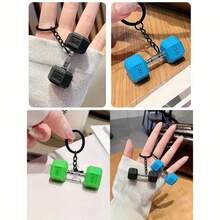 عبوة من 1/2 قطعة سلسلة مفاتيح بار بسيط، حلقة مفاتيح من السيليكون بموضوع رياضي، إغلاق حلقة مشطوفة، مصنوع من مادة البي في سي، مناسب كهدايا حفلات وعيد الميلاد وإكسسوارات مفاتيح السيارة والحقائب الظهر للهواة الرياضيين