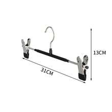 5-10Pcs Pants Hangers With Clips Adjustable Skirt Hangers For Women Non-Slip Trousers Hanger For Jeans Clothes Hangers For Pants - 粉色 - 查看 10
