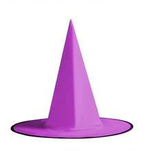 1 pezzo Cappello da strega nero con nappe, popolare per il mercato internazionale di Ognissanti, realizzato con tecnica di piegatura 3D per creare uno stile puntato vintage gotico, decorato con nappe dinamiche sul bordo, che combina un elegante colore solido e un'atmosfera misteriosa scura, regolabile per circonferenza della testa da 21,3 a 22,8 pollici, realizzato in tessuto di qualità rigido ma leggero e traspirante, adatto per feste di Ognissanti, balli in maschera, sfilate di dolcetto o scherzetto, giochi di ruolo a tema strega, fotografia a tema scuro, escape room, matrimoni/compleanni gotici e altro ancora